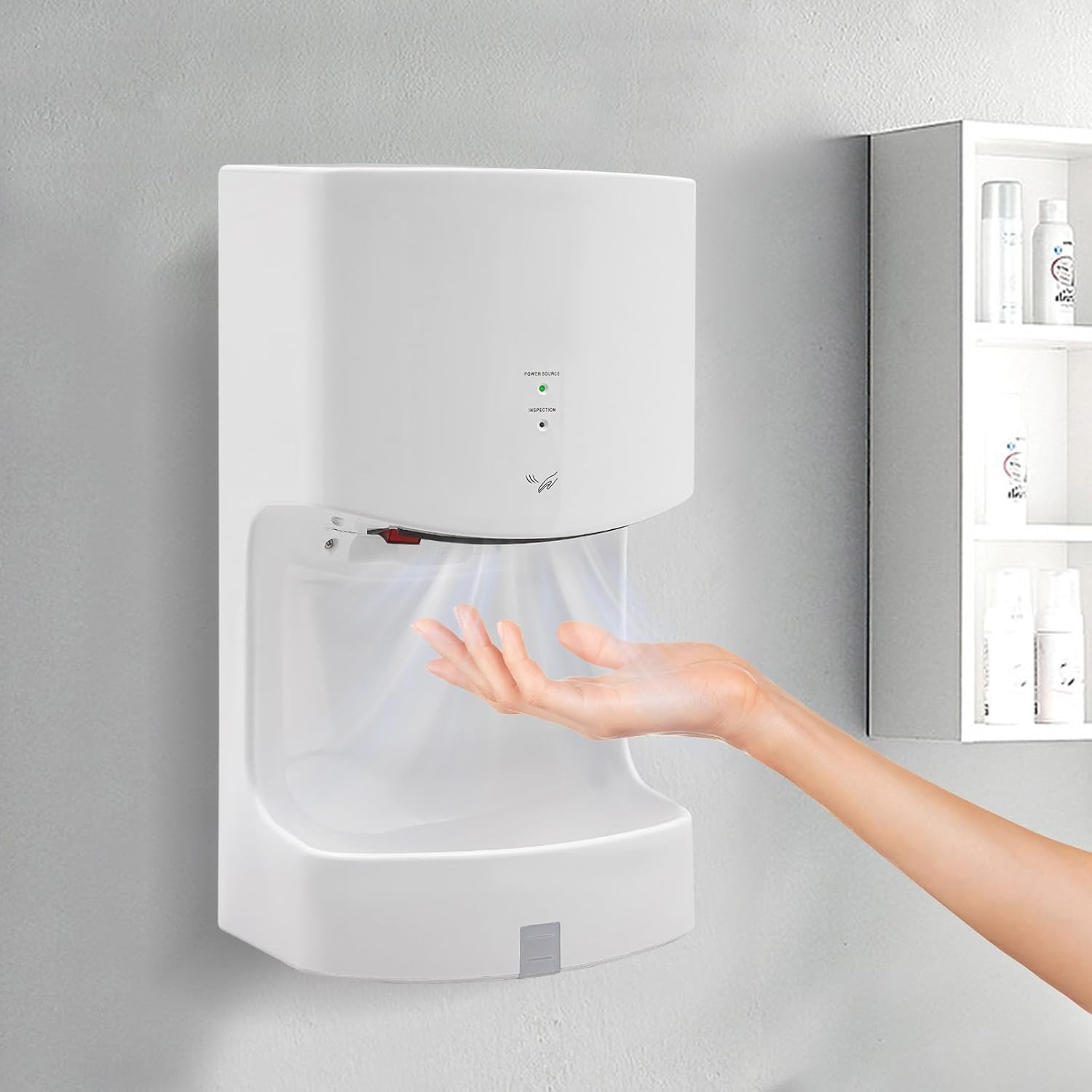 ZHIMIFU 1000W ABS Automatic Hand Dryer with Cold Warm Wind