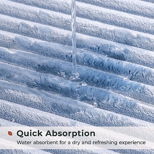 FRESHMINT Ultra Soft Charcoal Bath Mat 17x24 Non-Slip