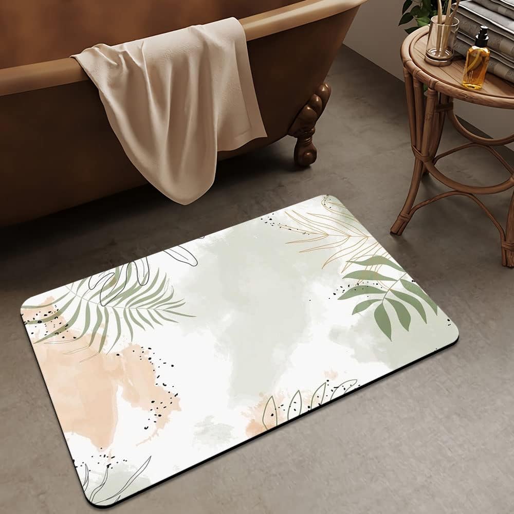 DJSOK Bath Mat Rug - Non-Slip Quick Drying 16x24 Rectangle