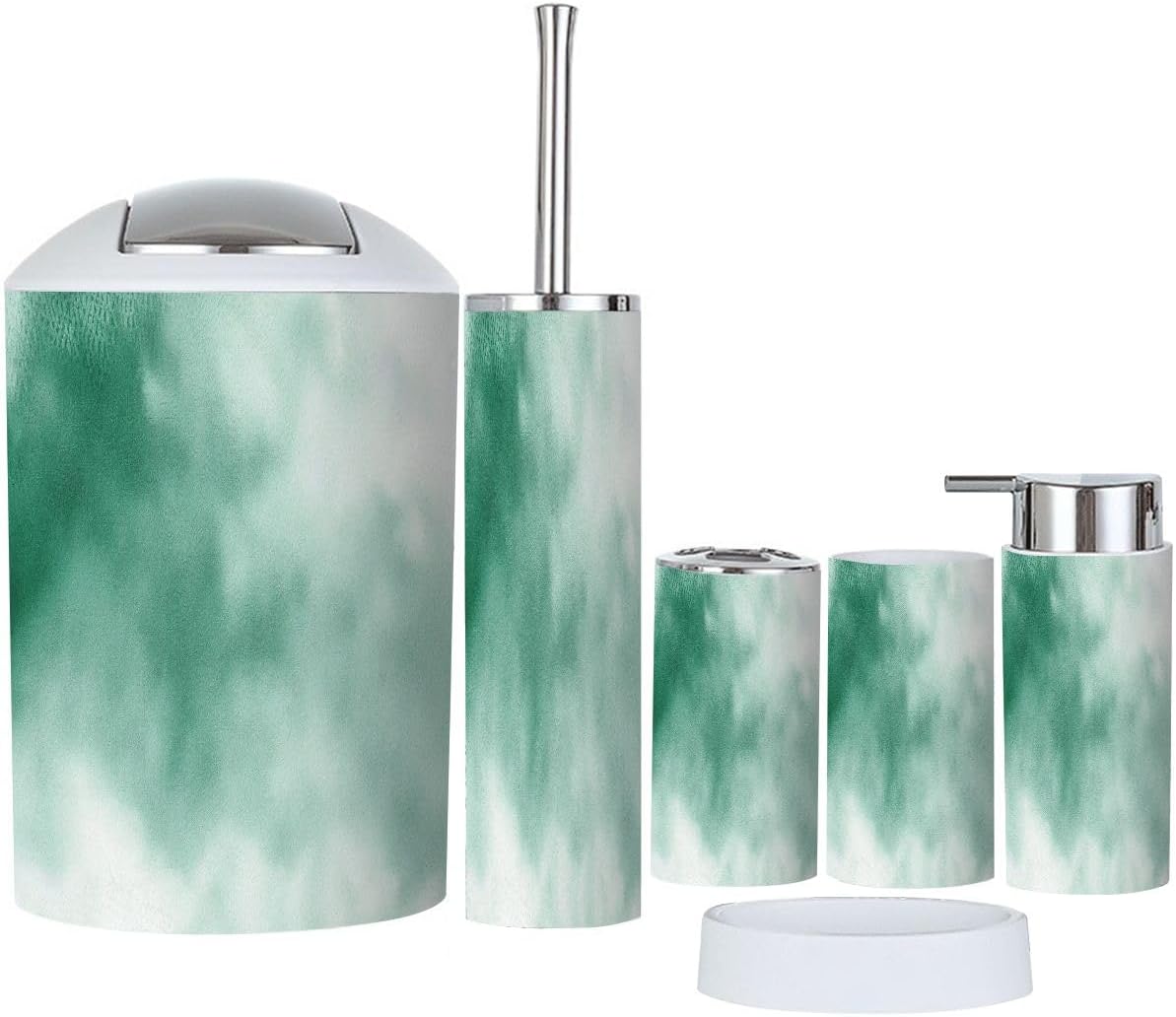 Boho Bathroom Accessory Set 6 Piece Snowflakes