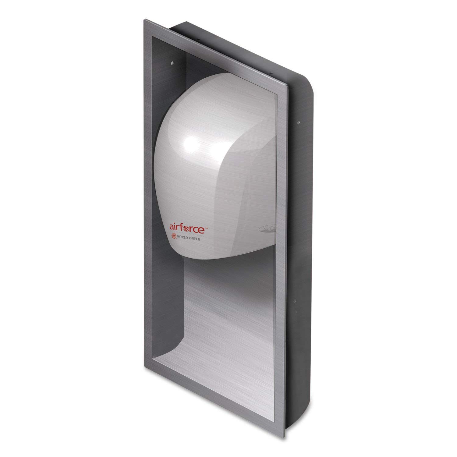 World Dryer KJR-973K-1 Recess Kit - Brushed Stainless Steel