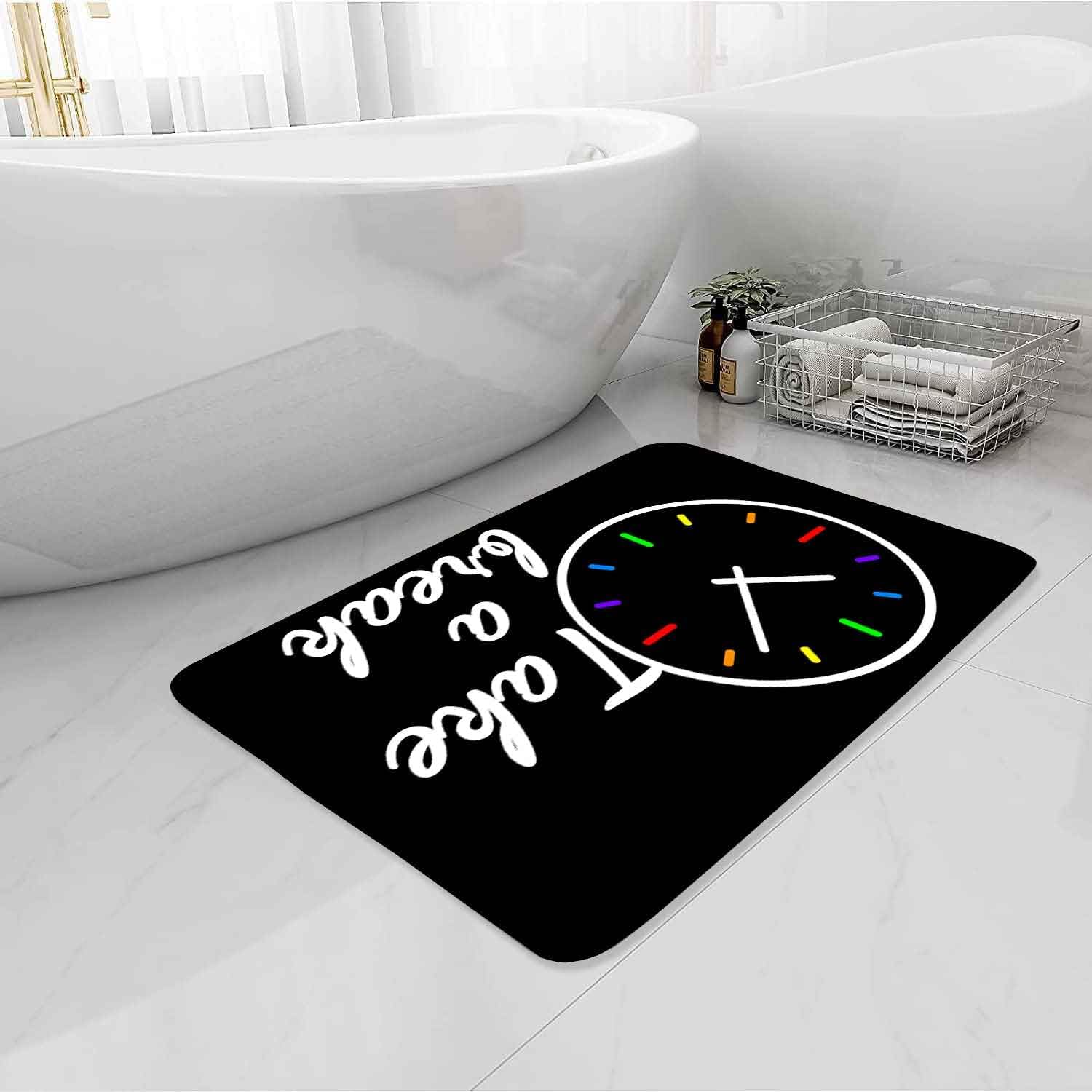 Simsant Thick Memory Foam Bath Rug for Kids