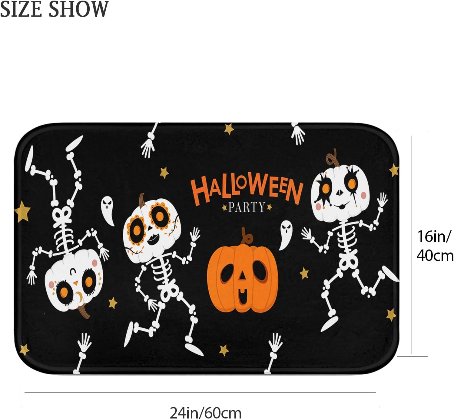 Britimes Halloween Bath Mat 16x24 Inches