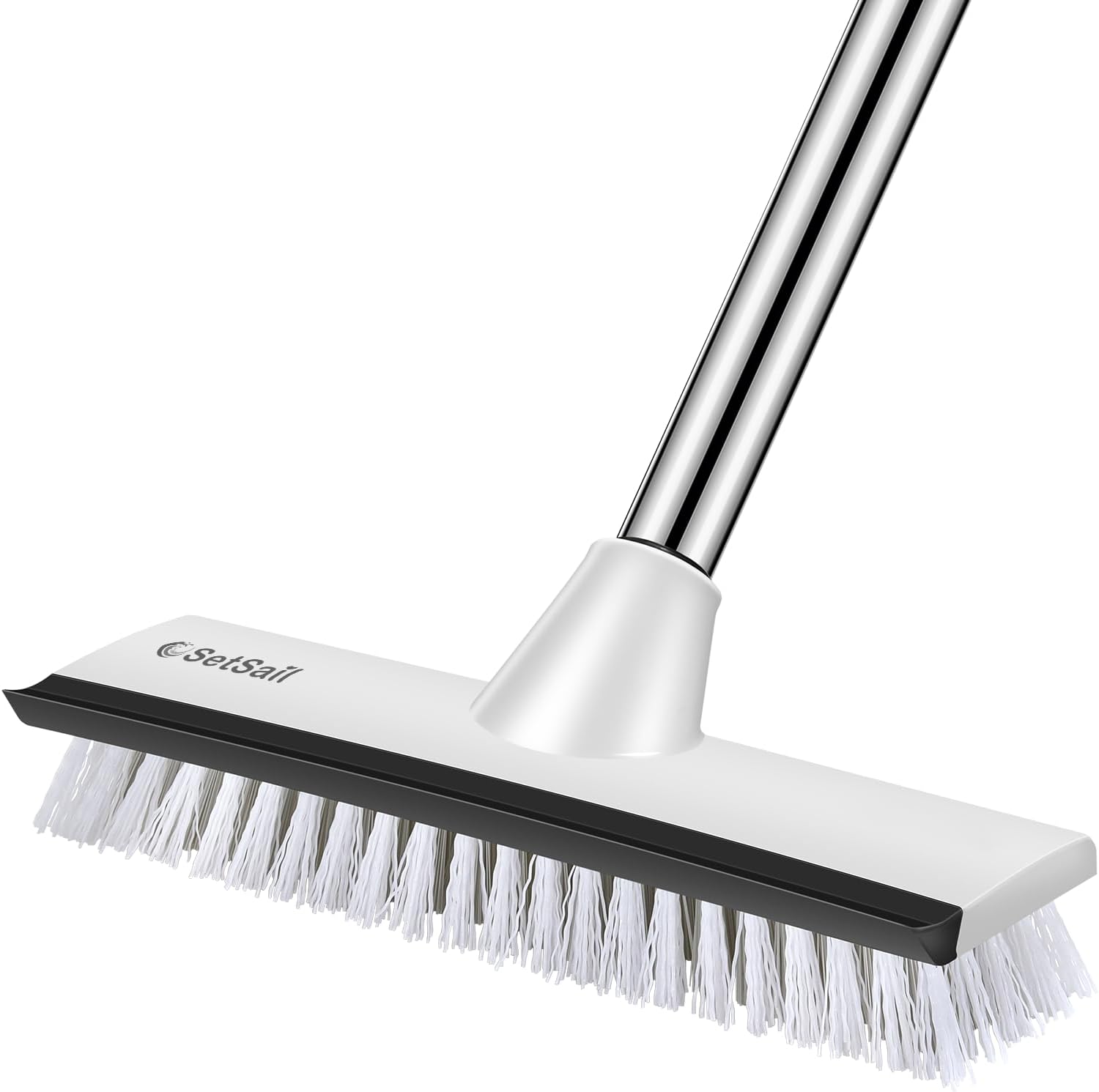 SetSail 2-in-1 Toilet Brush with Holder and Floor Scrubber