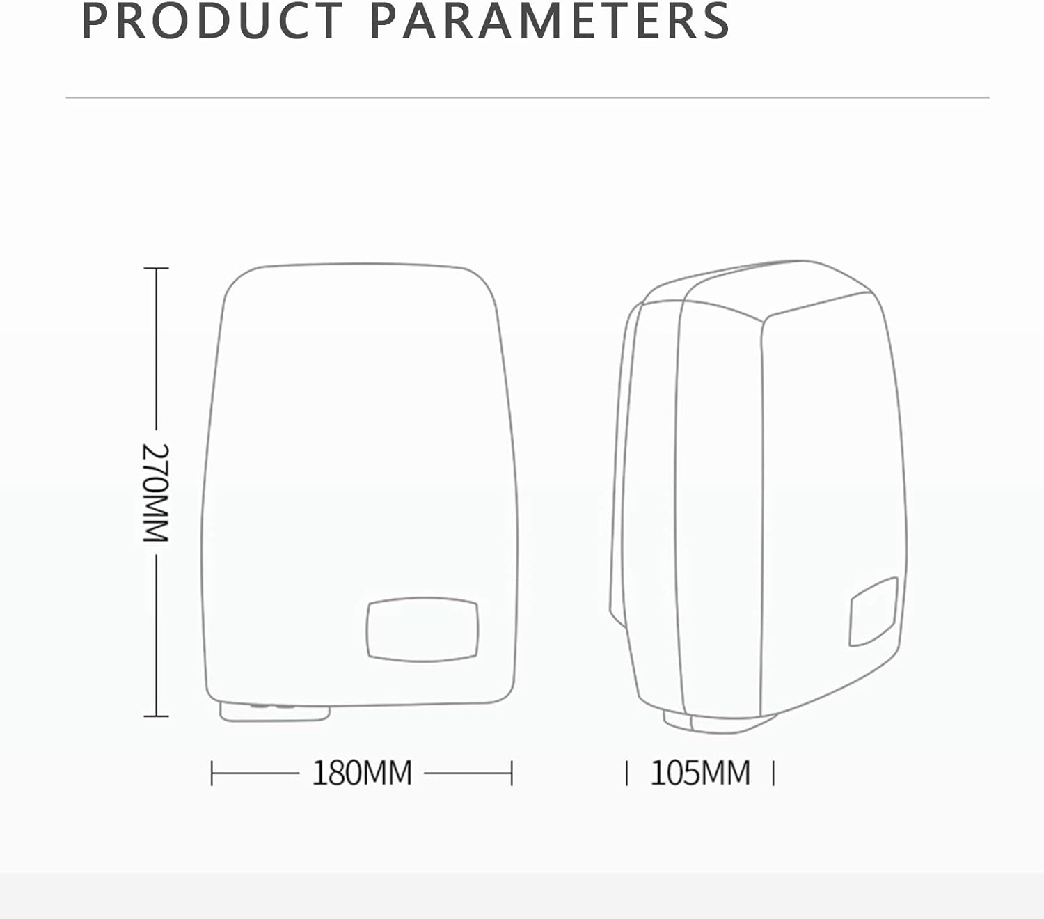 High Speed Touchless Hand Dryer for Bathrooms