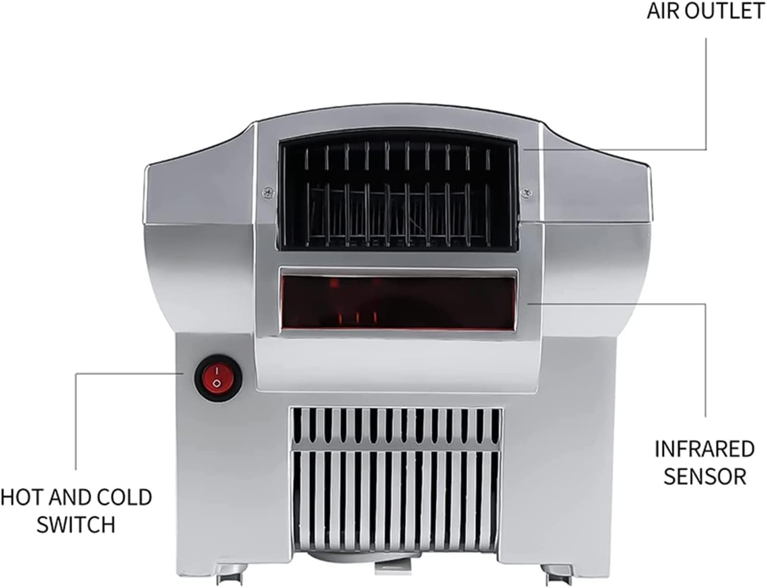 icVantA 1800W Smart Sensor Hand Dryer with LED Display 1