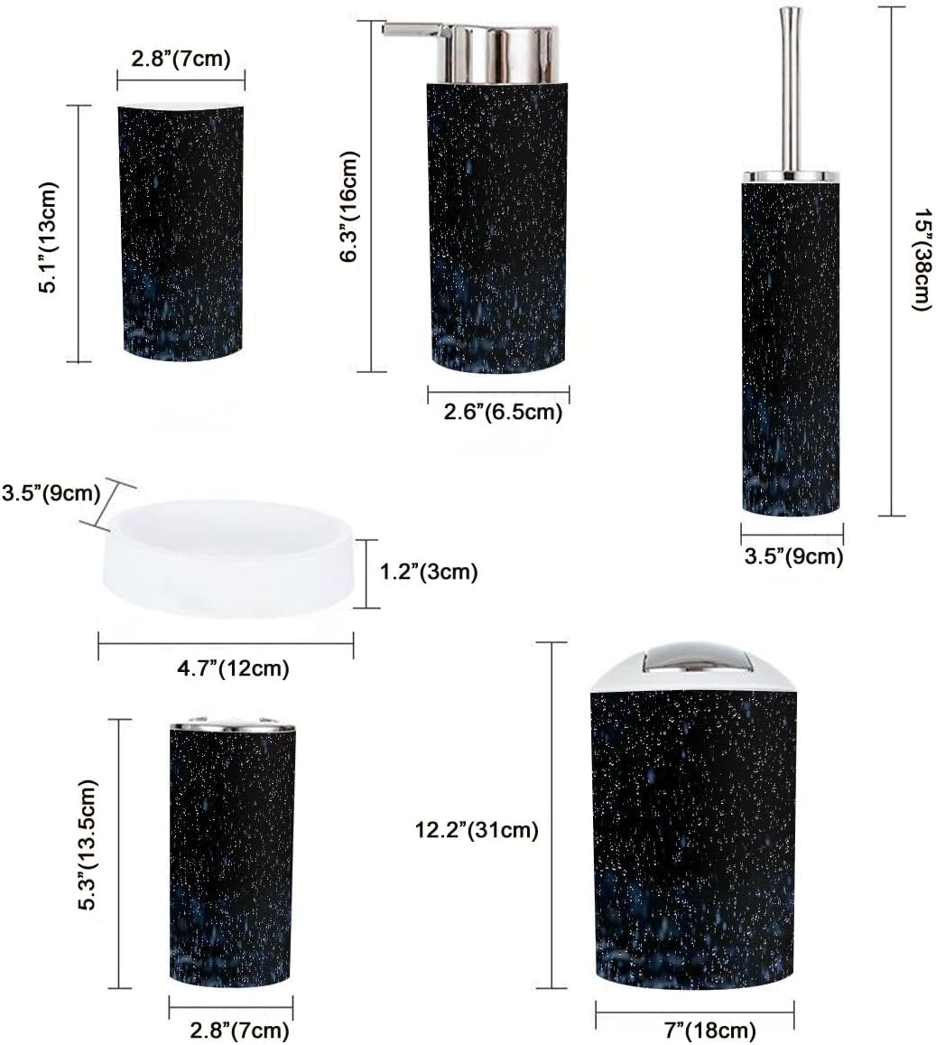 Boho Bathroom Accessory Set 6 Piece