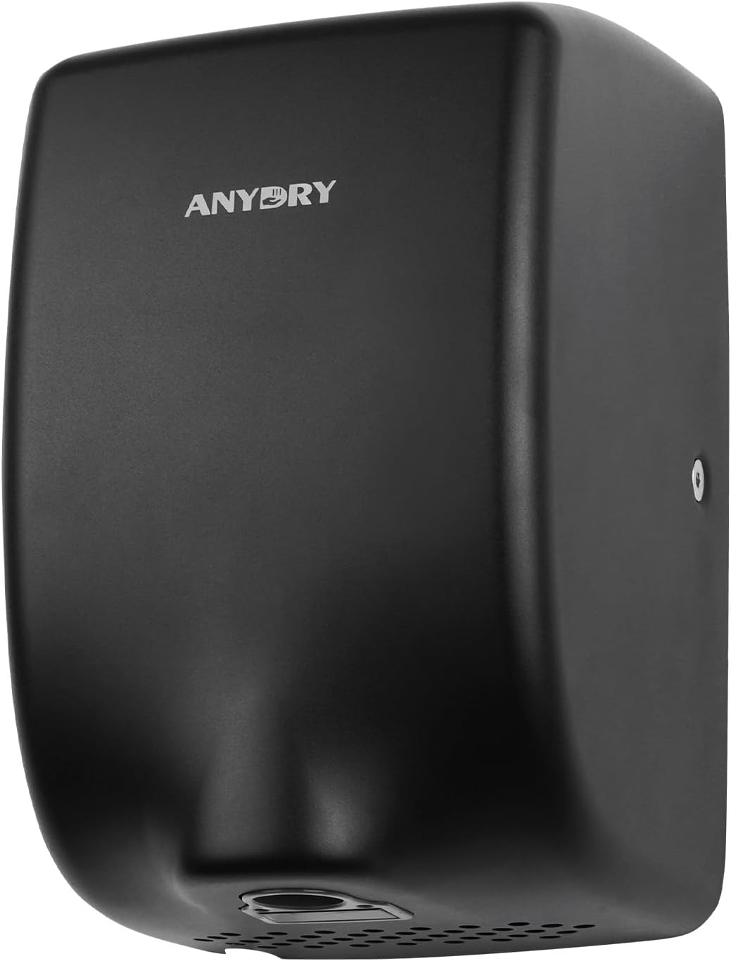 Anydry Compact Hand Dryer with 1350W Power and Matte Black Finish
