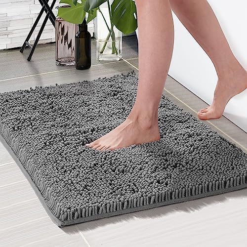 Deconovo Bath Mat 24x17 Inch Non-Slip Microfiber Rug
