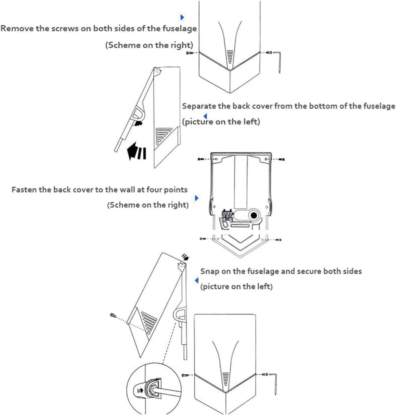 Smart Induction Hand Dryer Fast Dry in 10 Seconds