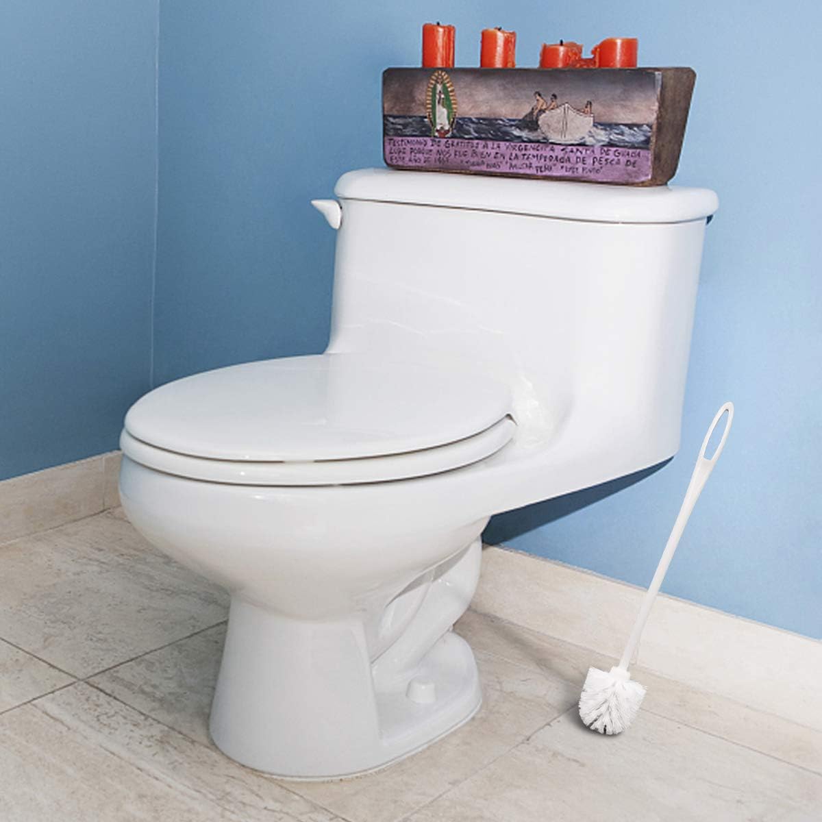 Top-spring Toilet Brush 1417 Inch Eco Plastic 4 Pack
