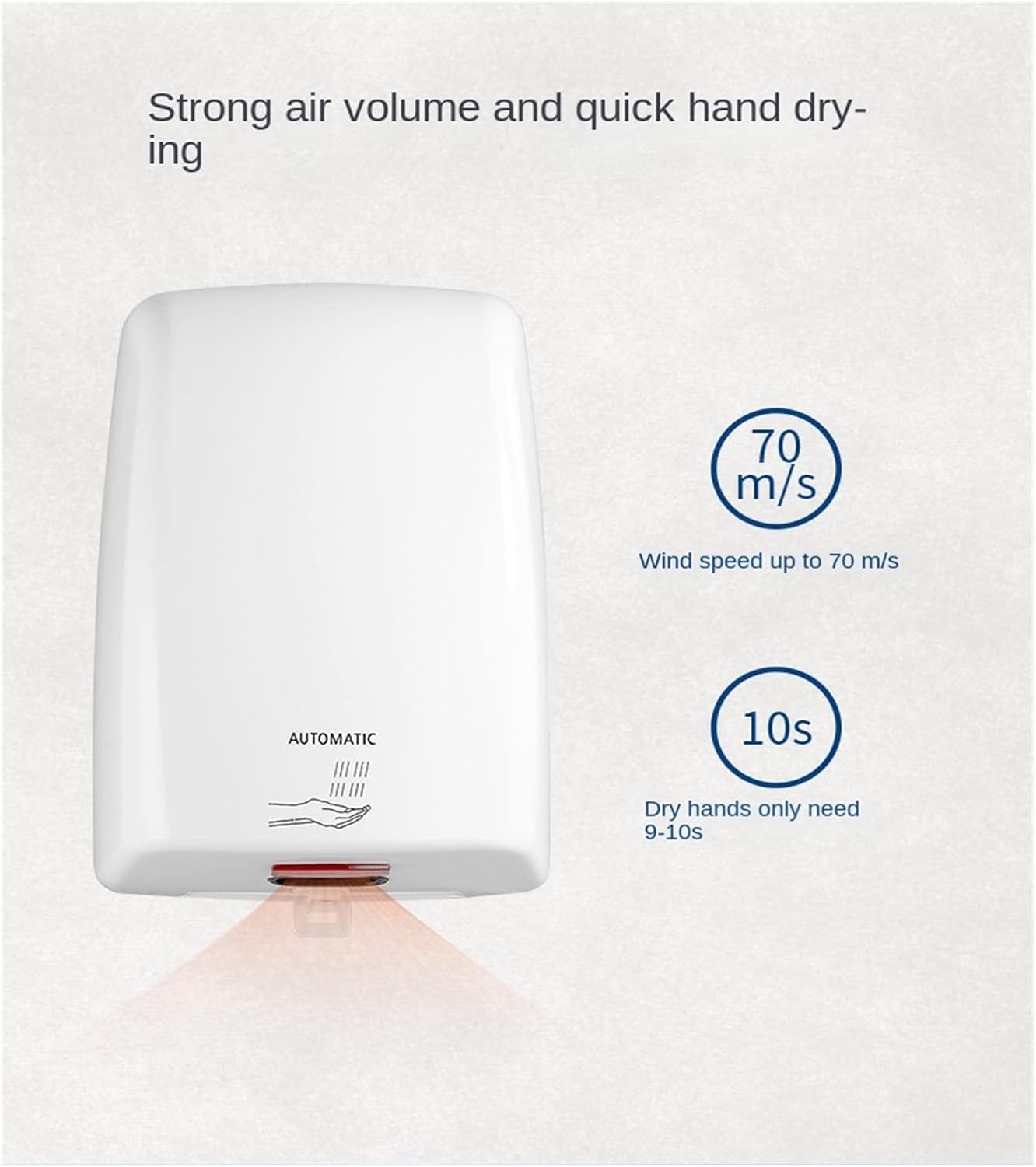 icVantA Smart Induction Hand Dryer for Home and Commercial Use