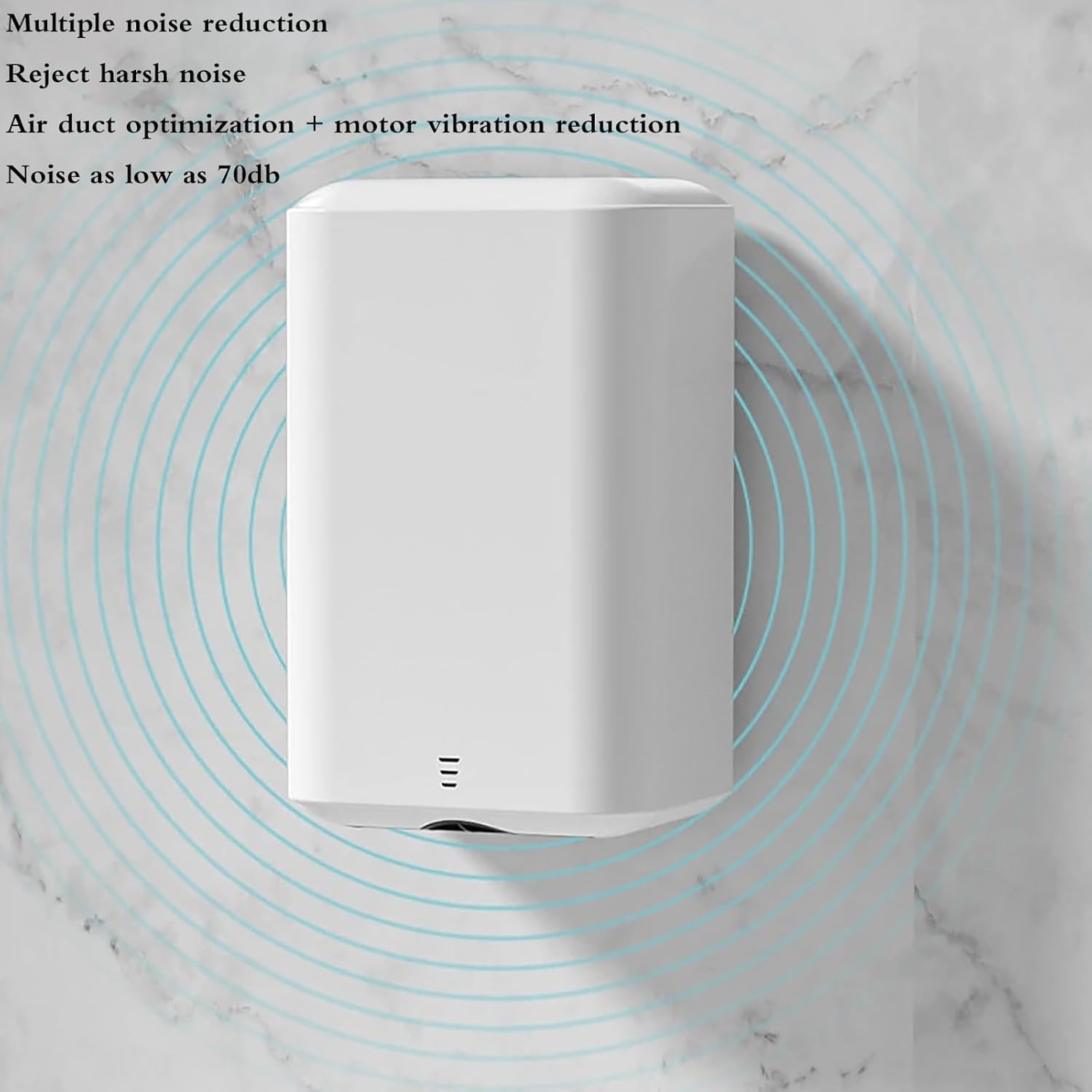 Quiet Touchless Hand Dryer for Home and Bathroom Use