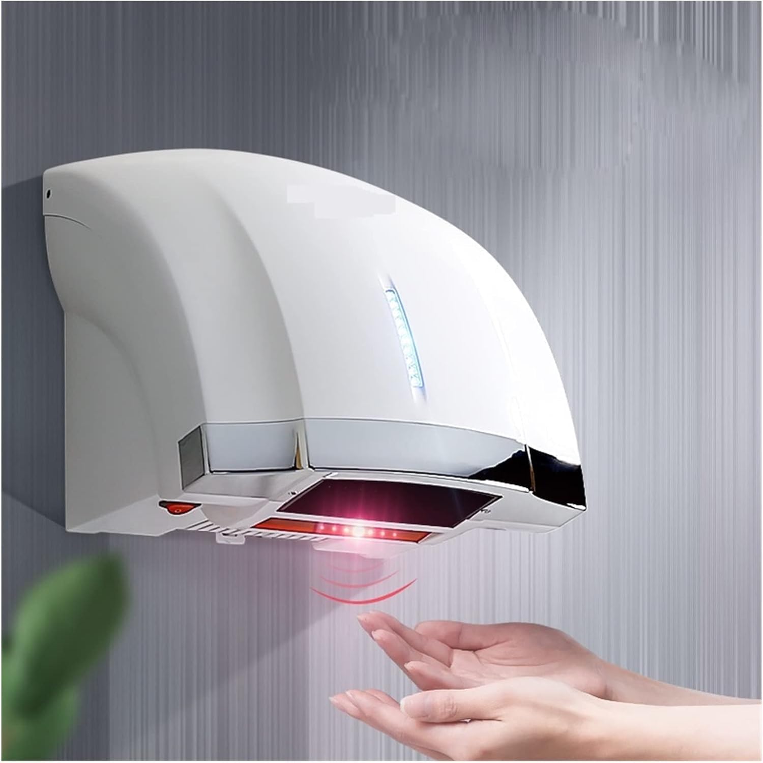 Commercial High-Speed Sensor Hand Dryer with 1800W Power