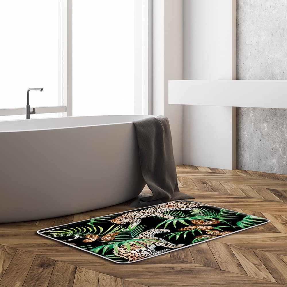 Sunhe Print Microfiber Memory Foam Bath Rug