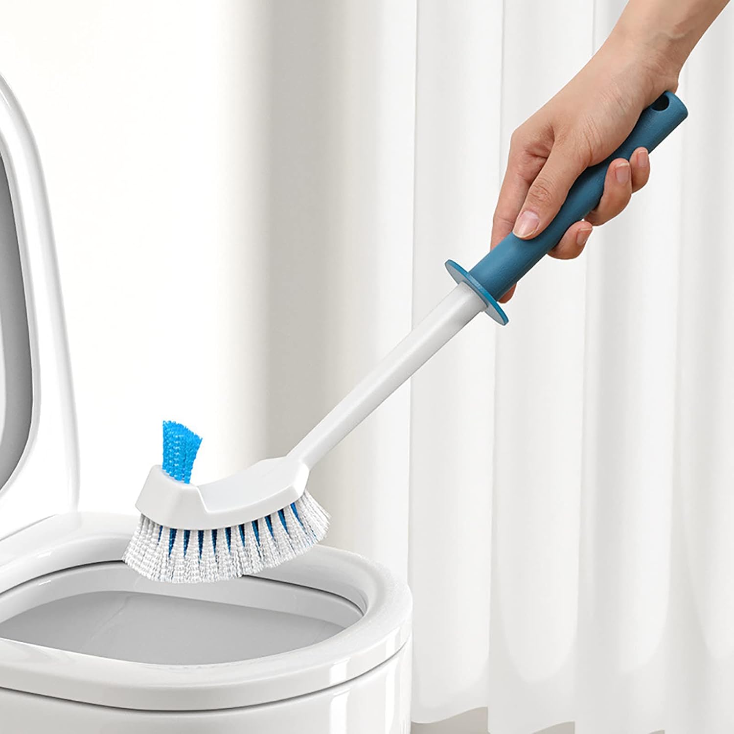 2Pack Toilet Brush for Bathroom Flexible and Durable