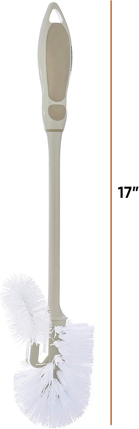 Superio Toilet Bowl Brushes with Lip Beige 3-Pack Heavy Duty