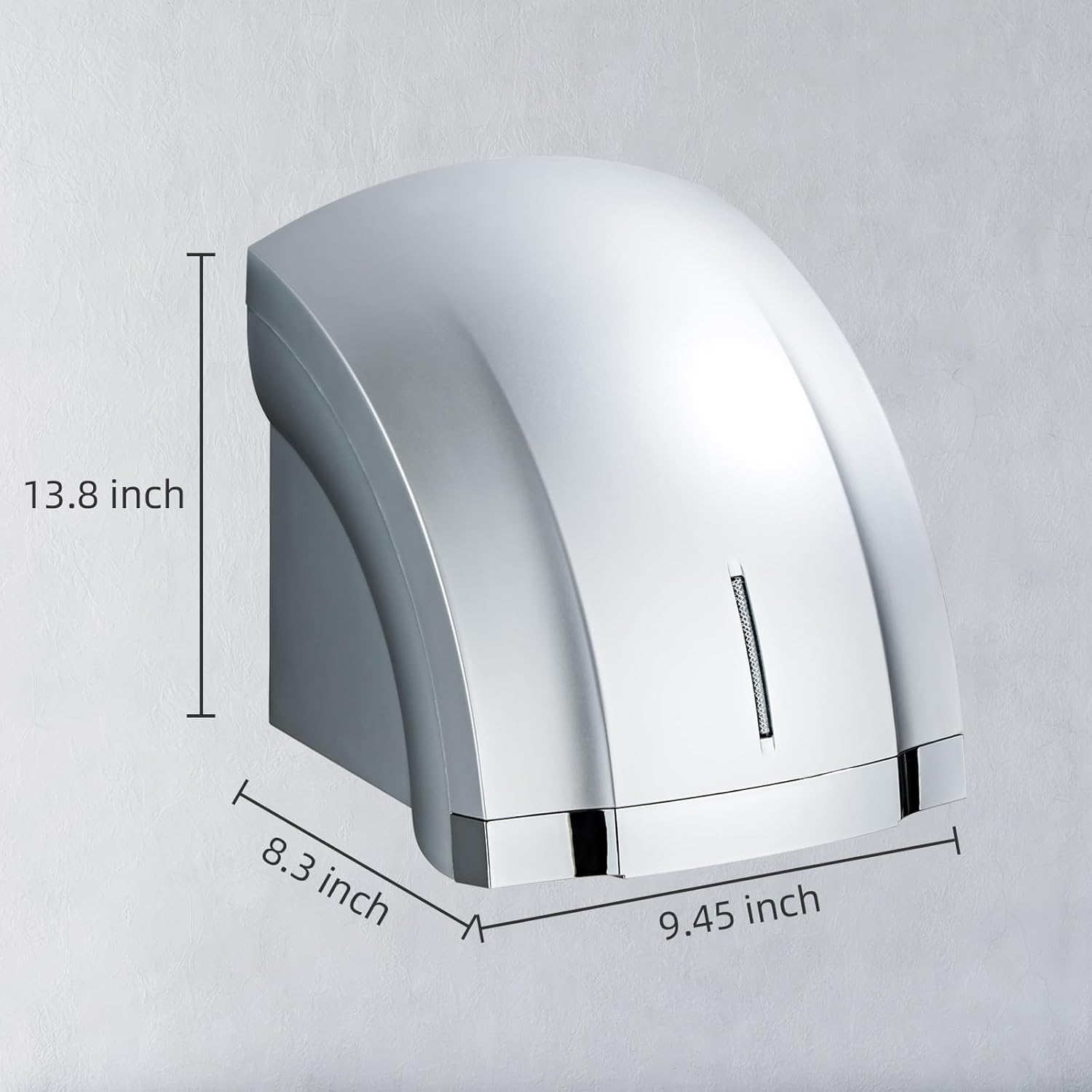 LUXICE Electric Hand Dryer - Automatic Silver LX-1003