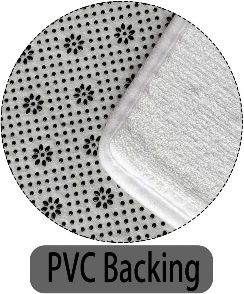 MERCHR Abstract Marble Bathroom Rug Mat 16x24