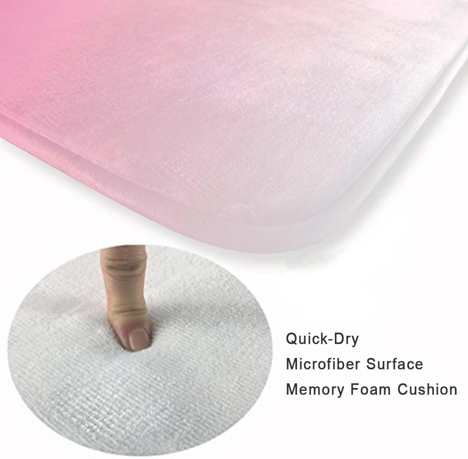 Soft Flannel Non-Slip Bath Mat 16x24inch