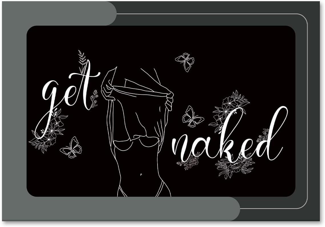 Get Naked Bath Mat - Super Absorbent Quick Dry Bathroom Rug