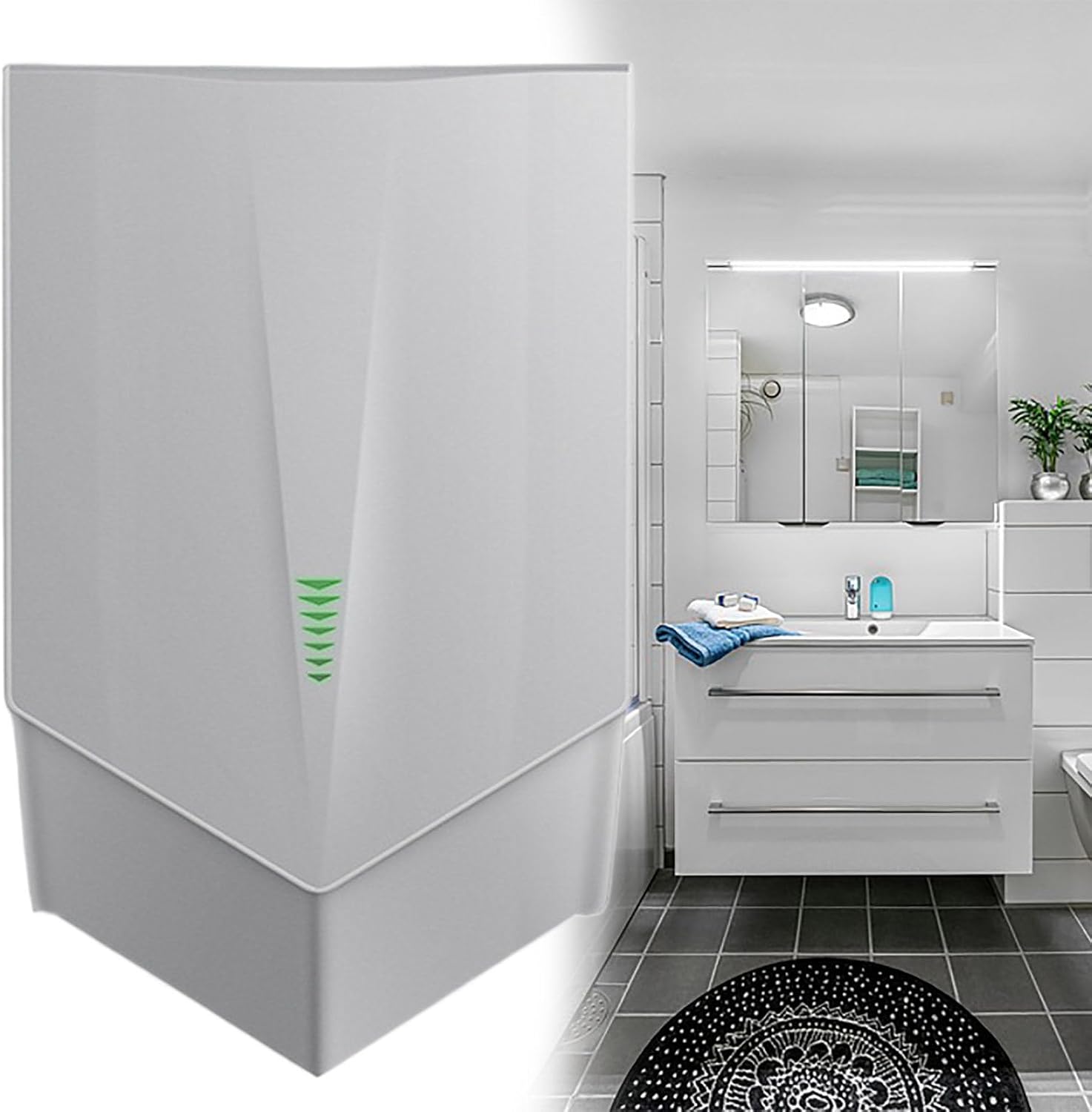 Automatic Sensor Hand Dryer Silver for Bathrooms Offices