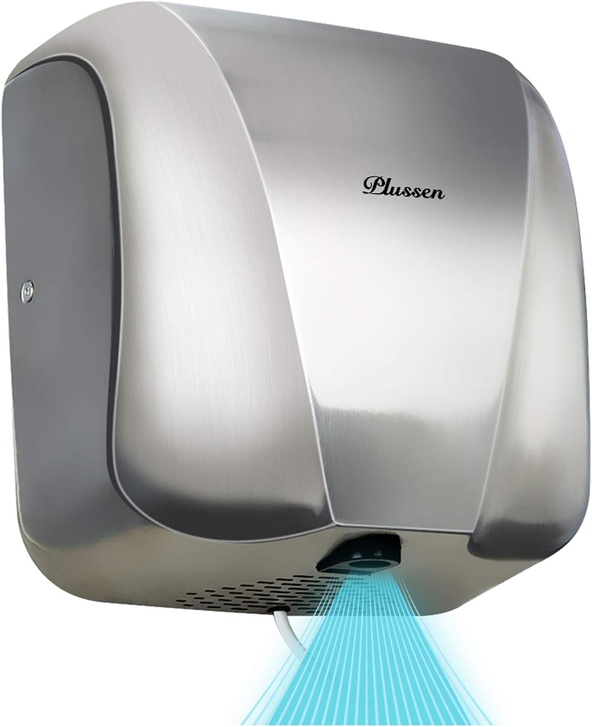 PLUSSEN 1800W Stainless Steel Hand Dryer - Touchless Infrared Sensor
