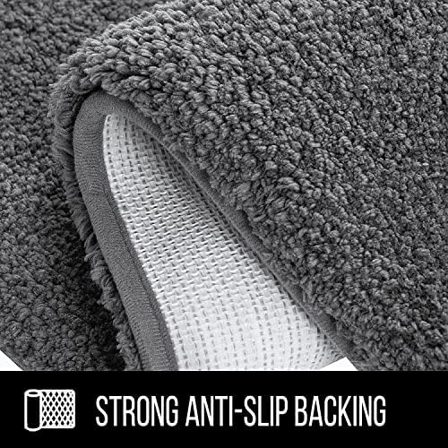 VannySucci 24x16 Non-Slip Bath Mat with Microfiber