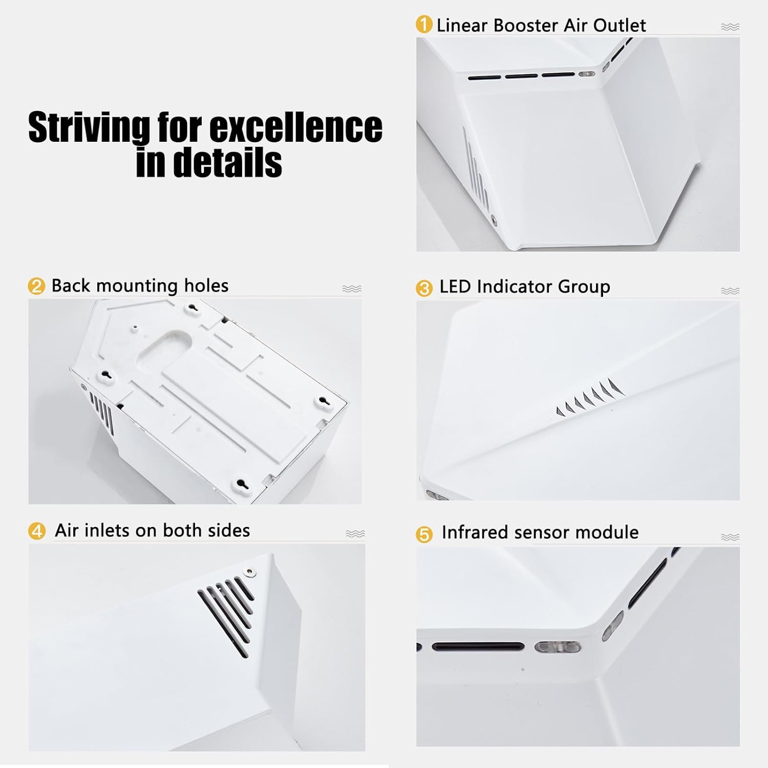 Automatic Induction Hand Dryer with High Speed Airflow