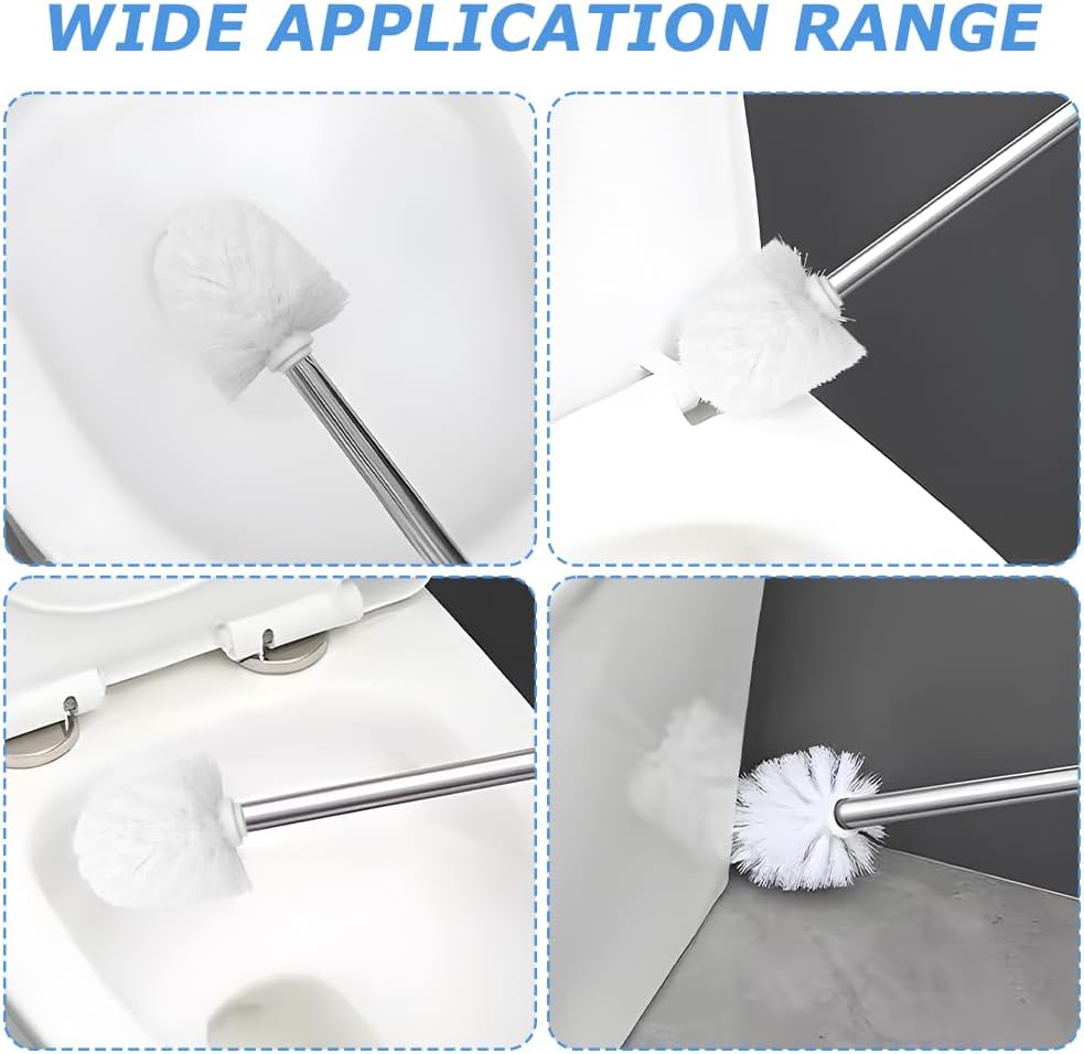 Jeukwud 2pcs Toilet Brush Replacement Head