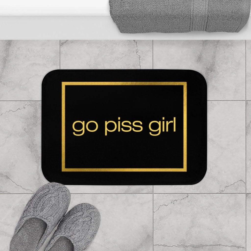 Funny Girl Bath Mat 16x24 Inch Serena Van Der Woodsen Design