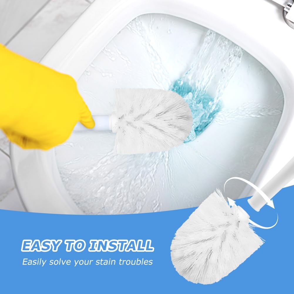Jeukwud 2pcs Toilet Brush Replacement Head