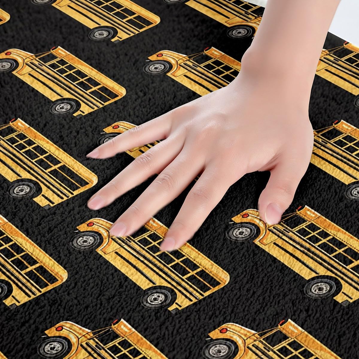 Erosebridal Waterproof School Bus Bath Mat 16x24