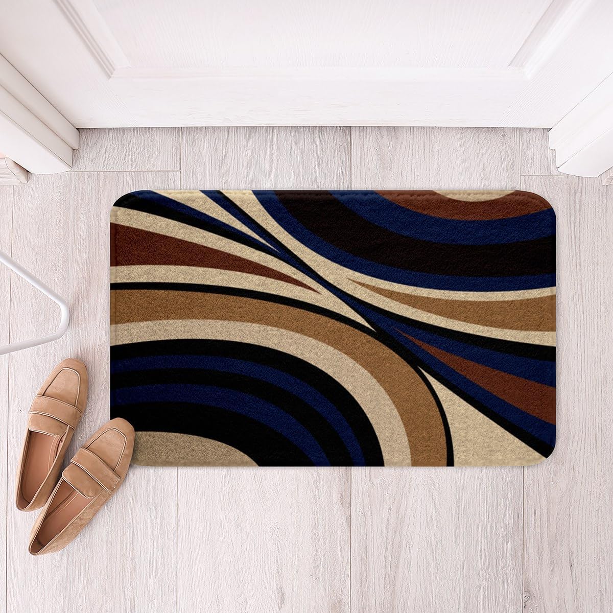 Feelyou Modern Geometric Bath Rug - 16x24 Inch