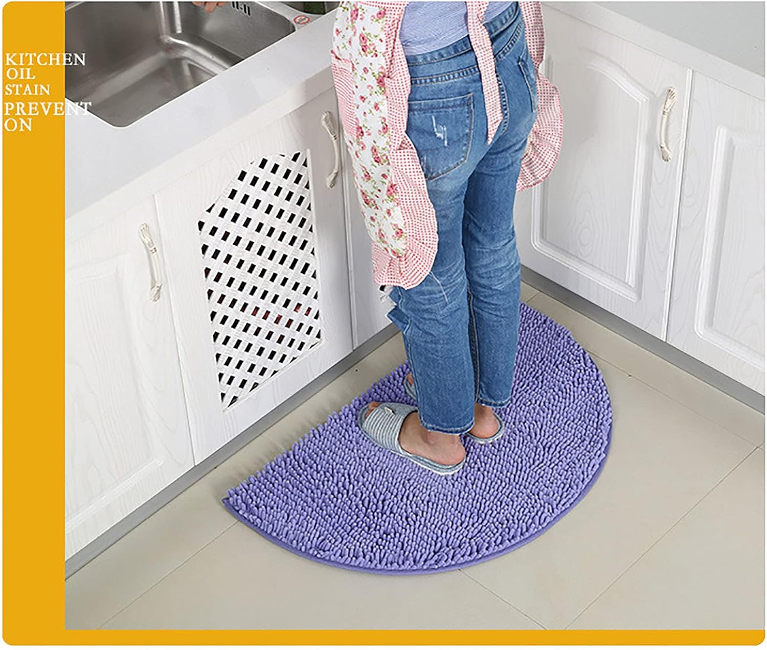 KELINFONG 20x14 Inch Microfiber Bath Rug Set