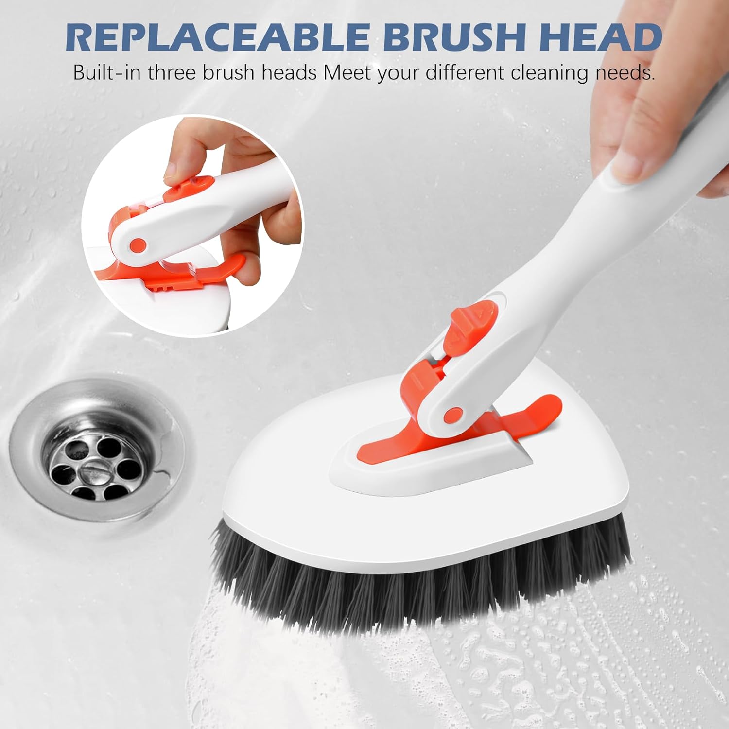 SetSail Toilet Brush with Holder and Comfortable Handle