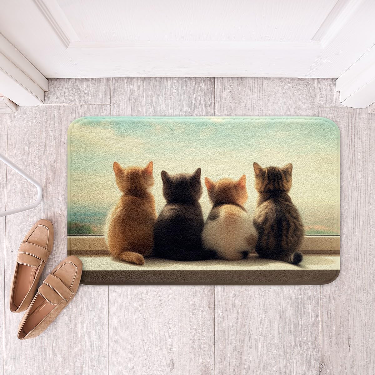 Feelyou Cat Bath Mat Non-Slip 16x24 Inch