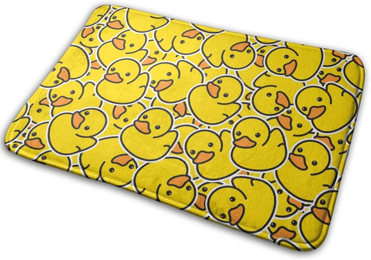 MZERSE Water Absorbent Bath Rug with Rubber Bottom