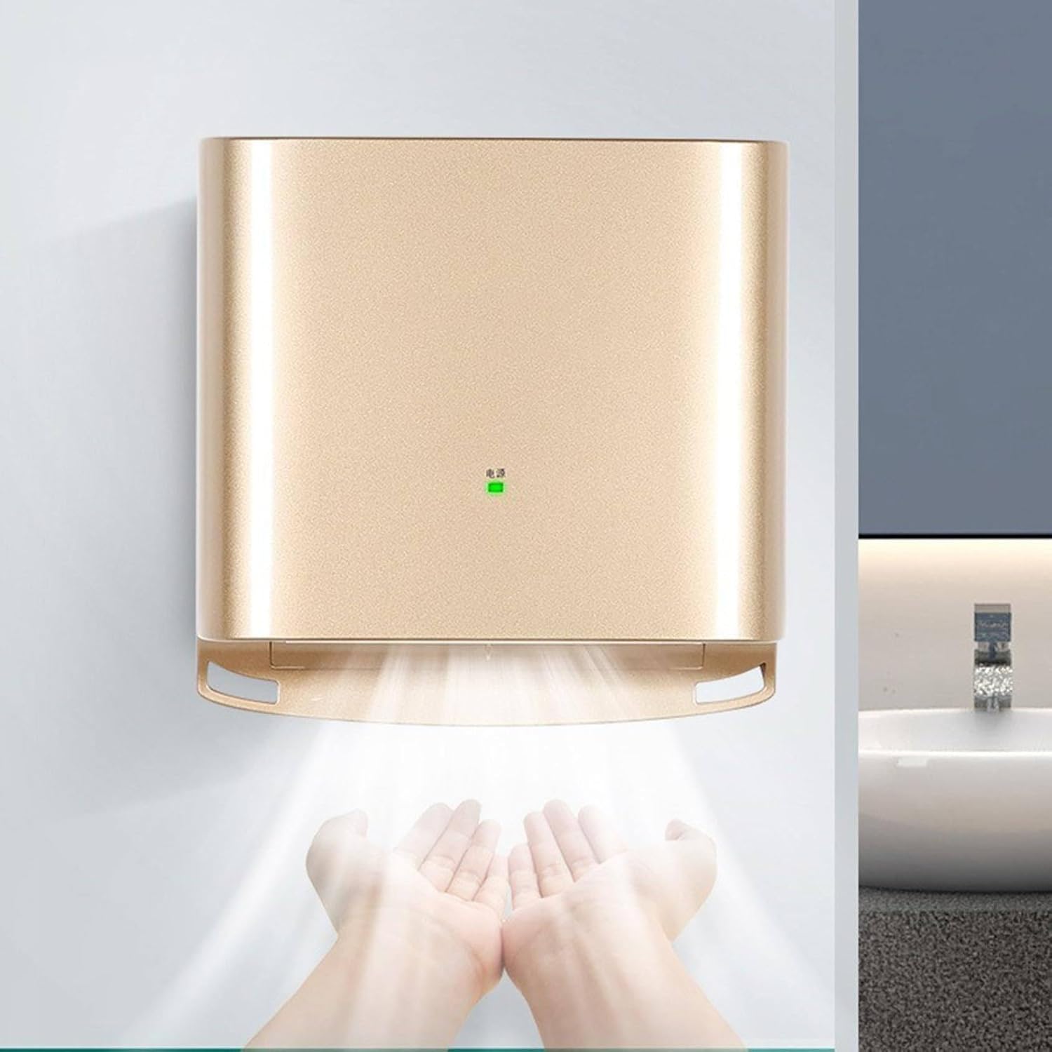 GTANND 1250W Automatic Hand Dryer with 80ms Wind Speed