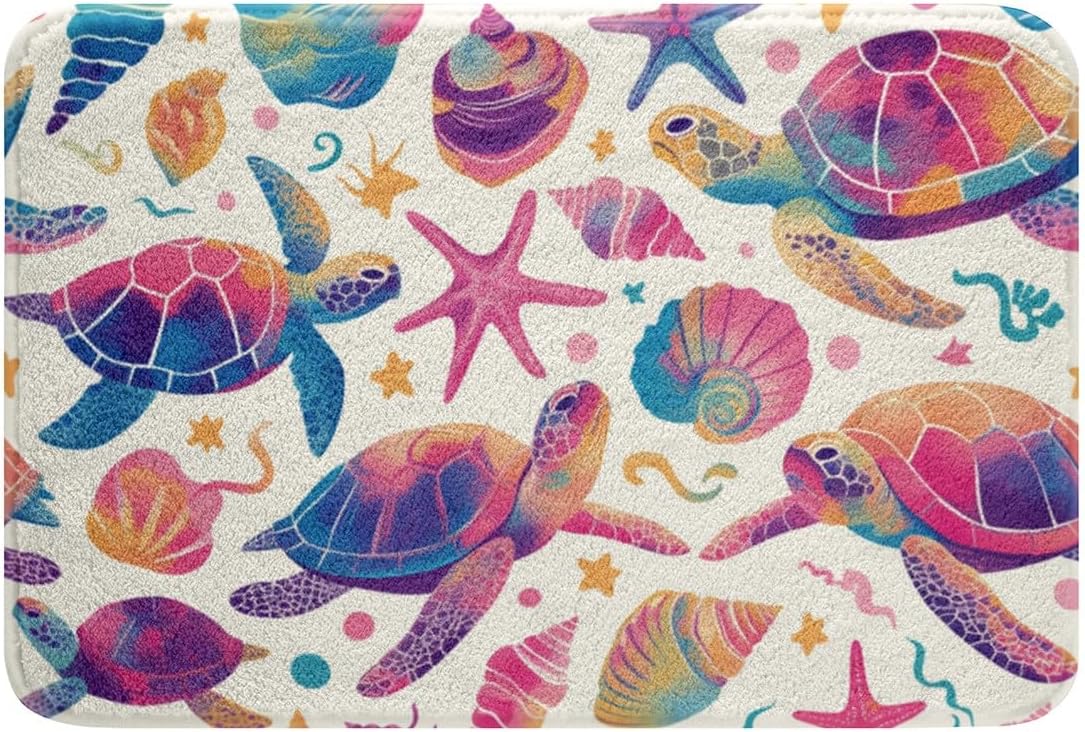 Erosebridal Sea Turtle Bath Rug Set for Kids 1