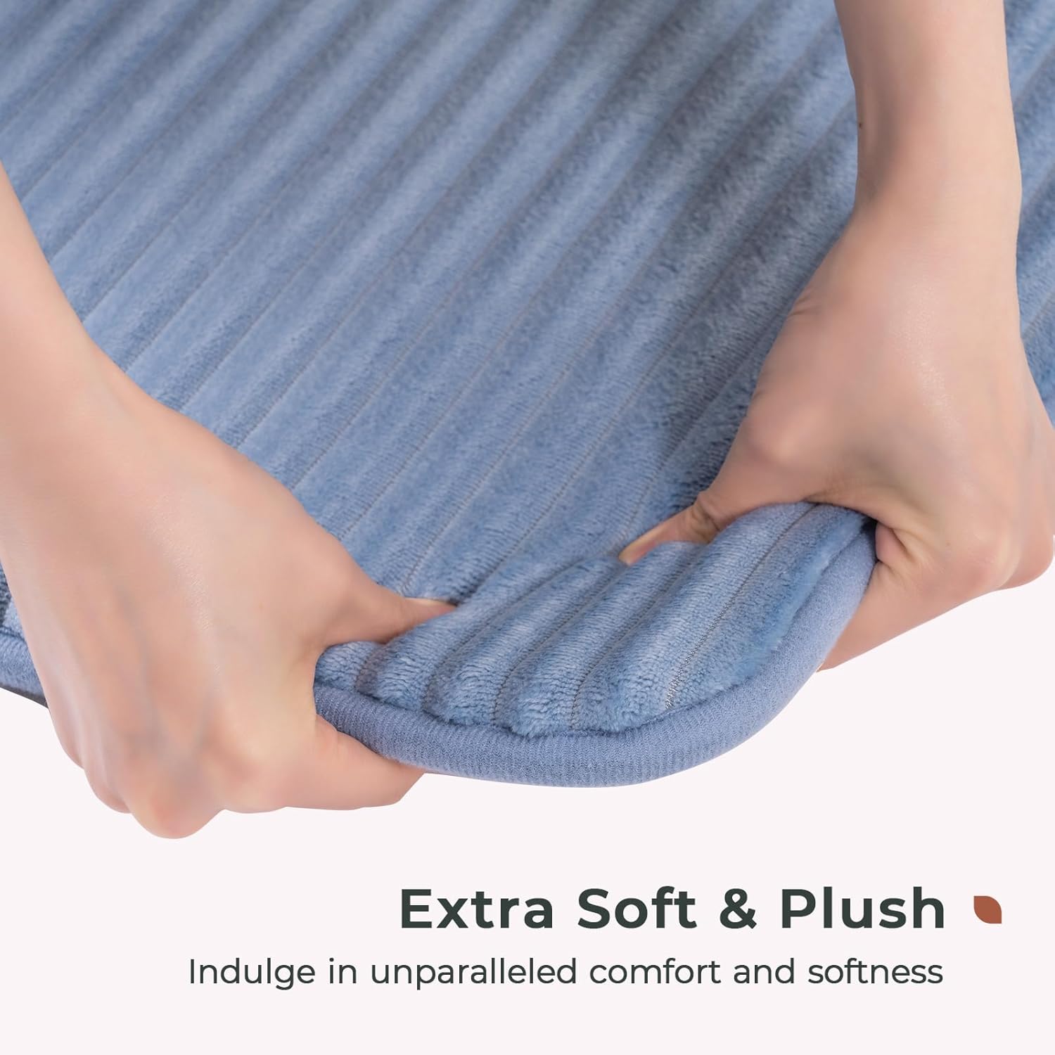 FRESHMINT Ultra Soft Charcoal Bath Mat 17x24 Non-Slip