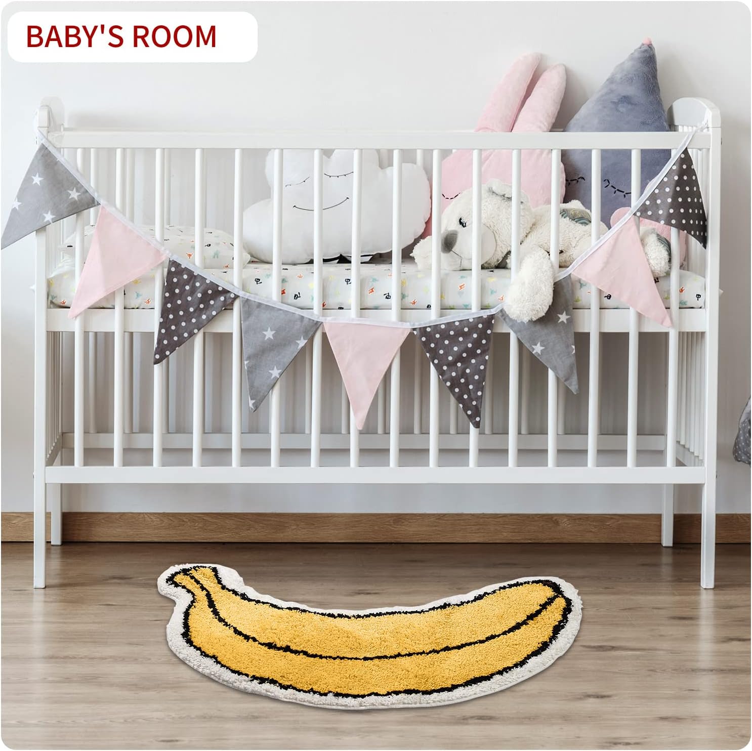 Cute Banana Shape Non-Slip Bath Rug for Kids
