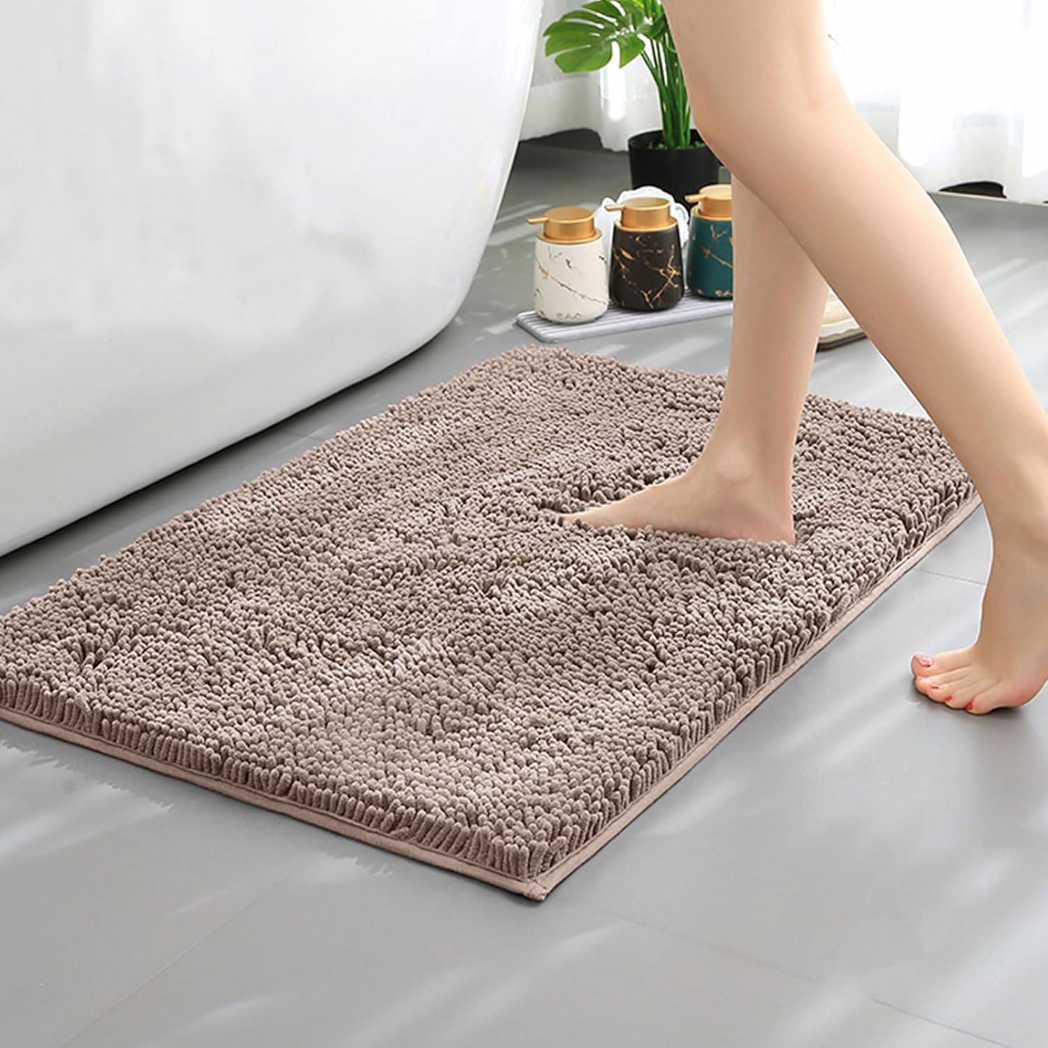 LQICAI Bath Mat Non-Slip Soft Absorbent 32x20 Inch