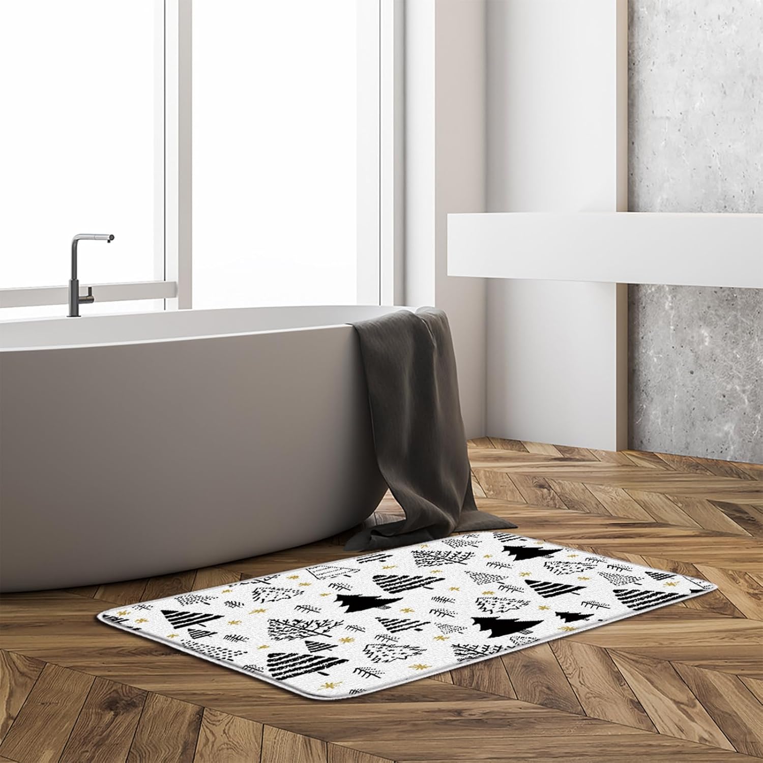 GCTNBJL Christmas Bath Mat 18x30 Inch 1