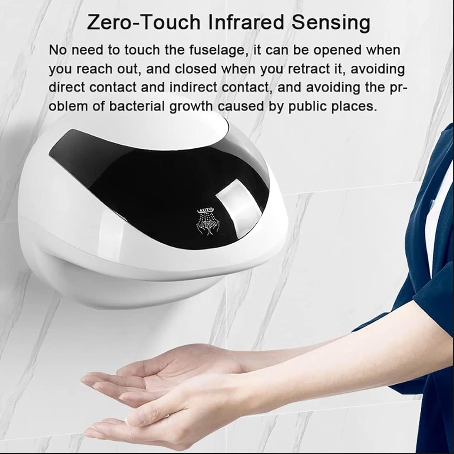 1200W Quiet Sensor Hand Dryer for Commercial Bathrooms