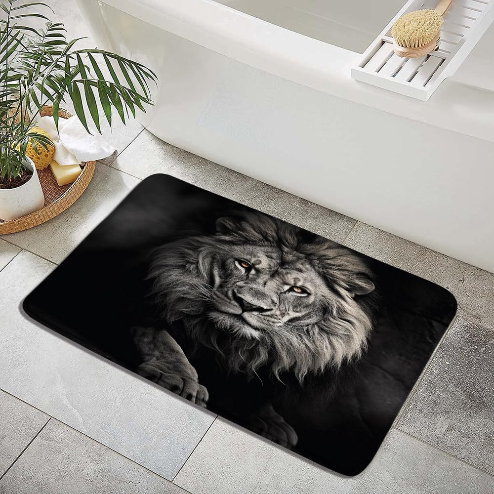 ZZYSKS Vintage Lion Bath Mat 178x295 Inch