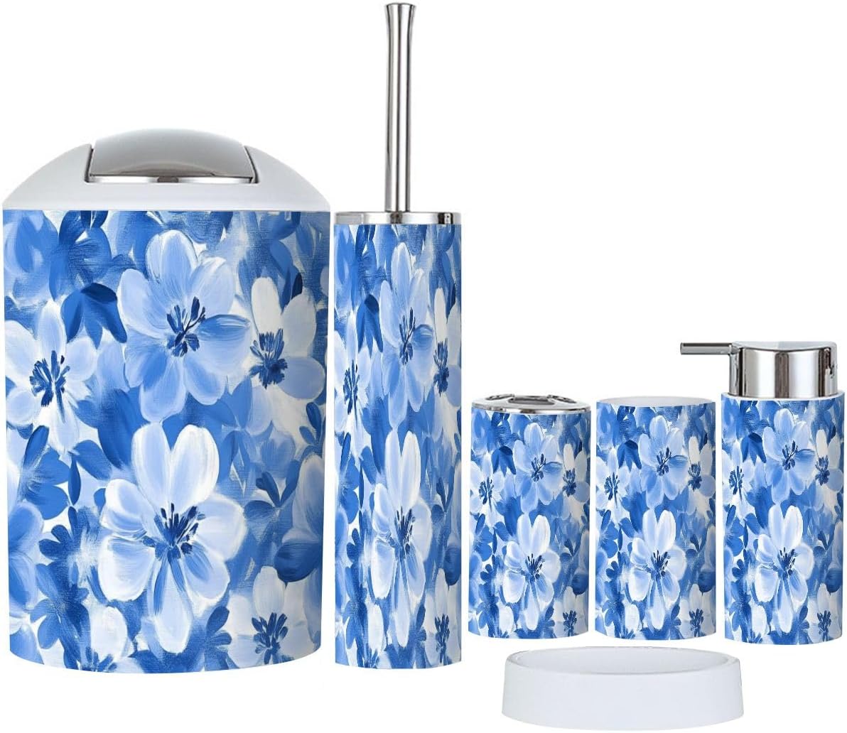 TRANQDEHOM 6-Piece Bathroom Accessory Set