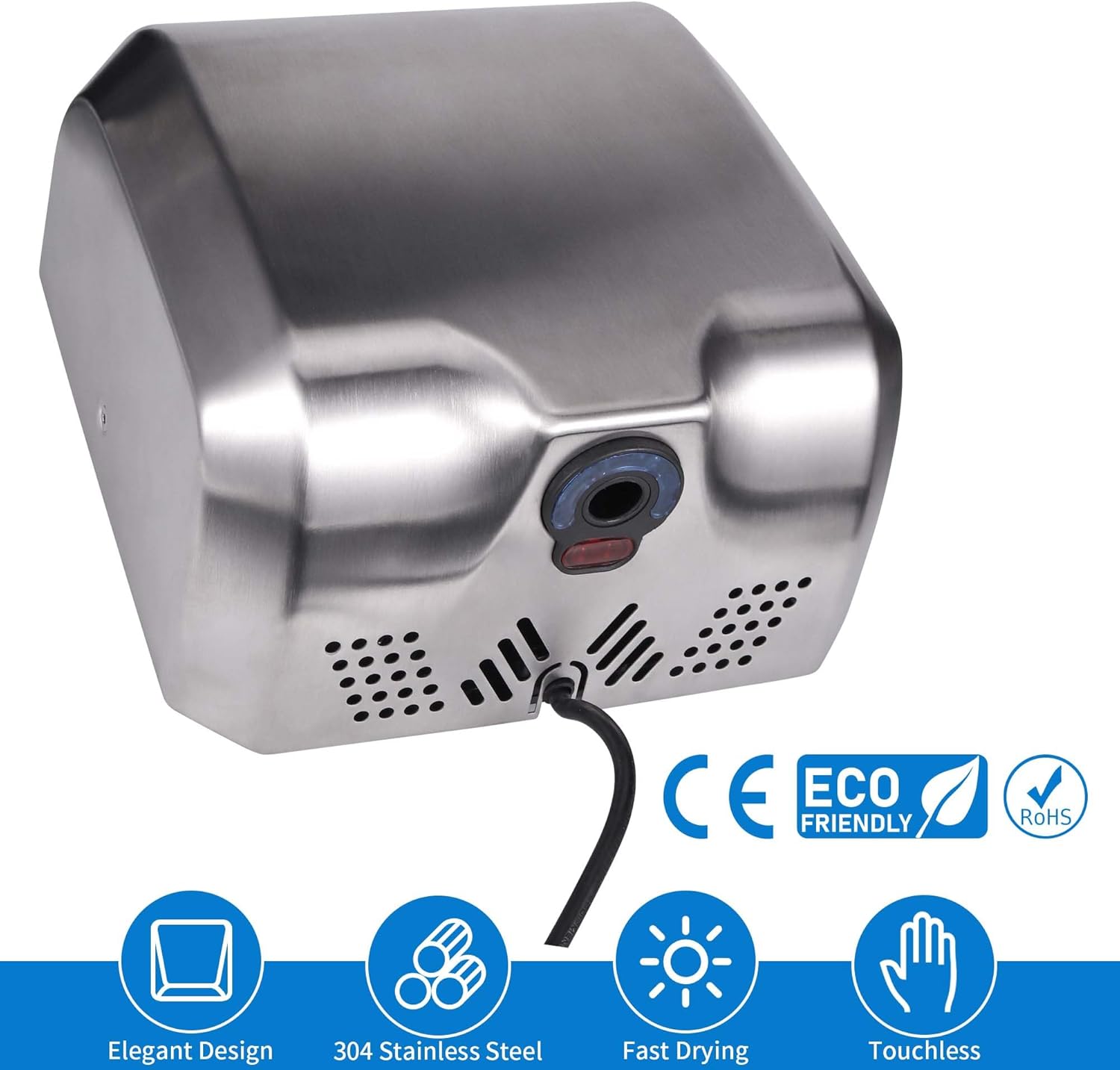 Goetland 1800W Stainless Steel Hand Dryer 1