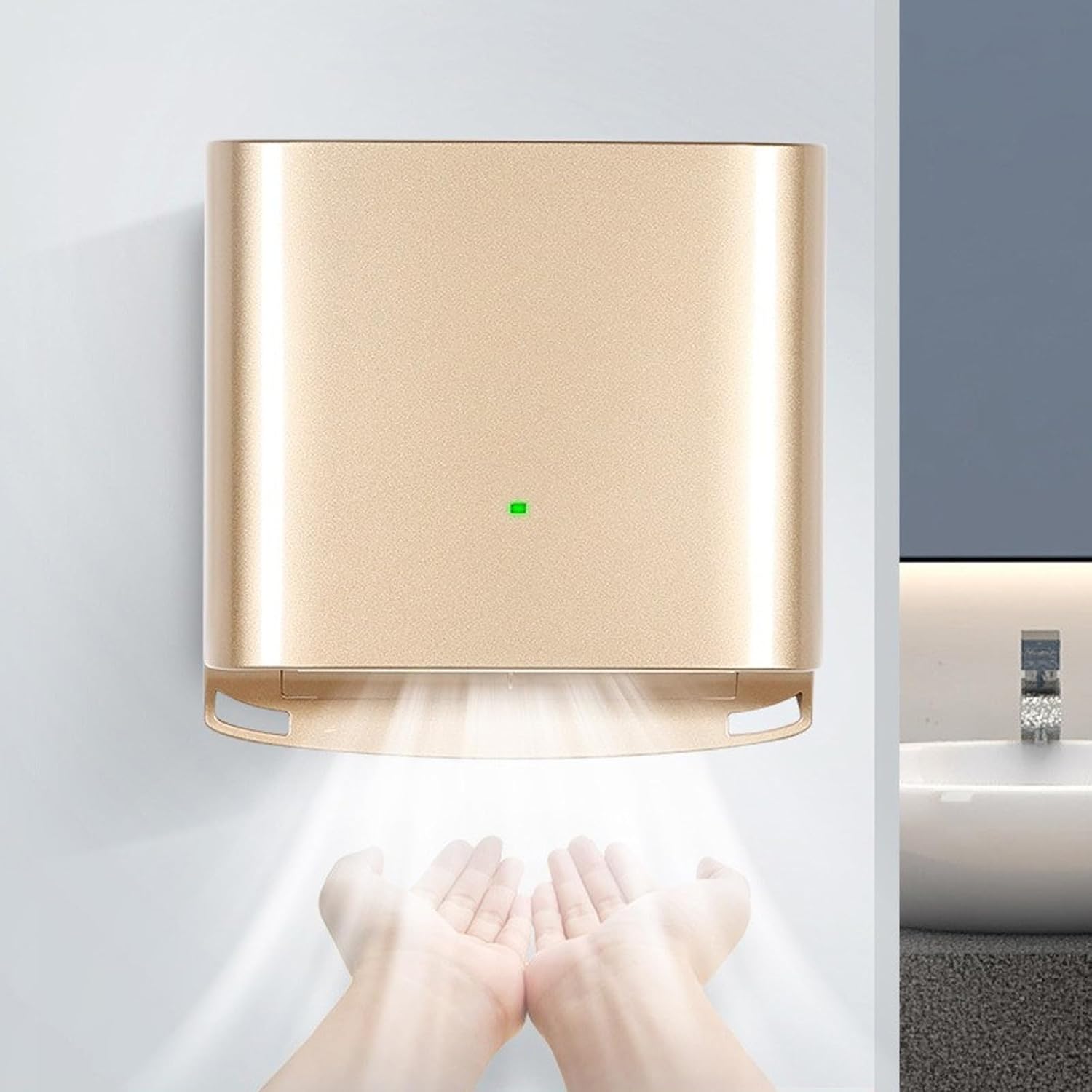HENGCMM Automatic Touchless Hand Dryer for Commercial Home