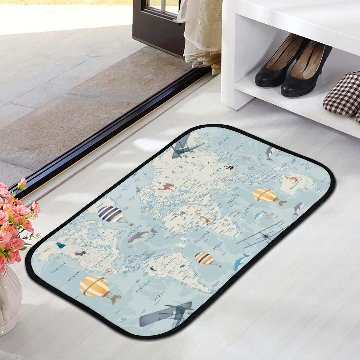 Hapuxt Bath Mat with Memory Foam Non-Slip 36x24 Inch